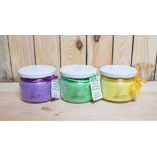 Laureta Candles rapšu vaska svece burciņā ar lavandas ēterisko eļļu, violeta, 300ml